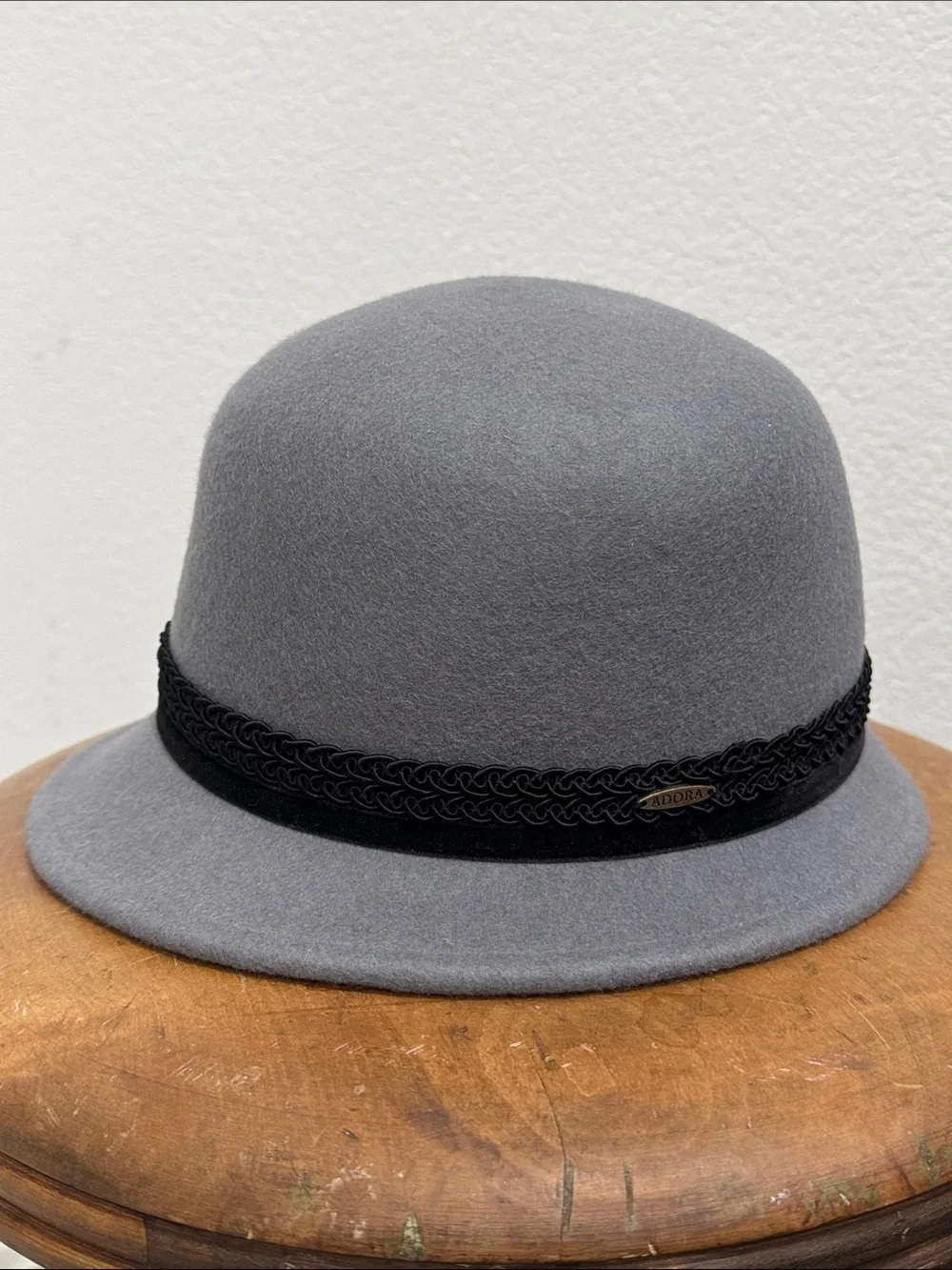 ADORA Cloche Flapper Style Wool Hat